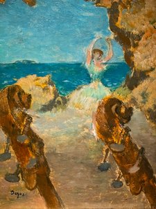 Tanssija. Balettikohtaus. 1891. Öljy kankaalle. tekijältä Edgar Degas