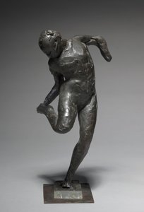 Tanssija katselee oikean jalkansa pohjaa, 1896-1897 tekijältä Edgar Degas