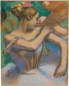 Tanssija säätelee olkapäätään, n. 1896-99 tekijältä Edgar Degas