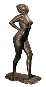Tanssija levossa, Edgar Degasin veistos, n. 1882-95 tekijältä Edgar Degas
