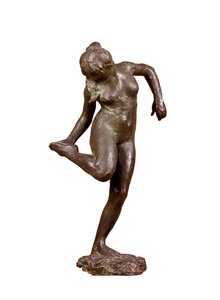 "Tanssija katselee oikean jalkansa pohjaa", c1890 tekijältä Edgar Degas