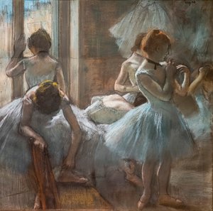 Tanssijat. 1884-1885. Pastelli paperille. tekijältä Edgar Degas