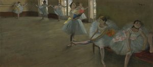Tanssijat luokkahuoneessa, n. 1880 tekijältä Edgar Degas