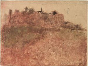 Esterelin kylä, noin 1890 (monotypia) tekijältä Edgar Degas