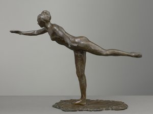 Grand Arabesque, toinen kerta, mallinnettu noin 1880-luvulla, valettu 1919-21 tekijältä Edgar Degas