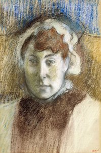 Naisen pää tekijältä Edgar Degas