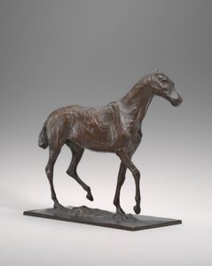 Horse Walking, alkuperäinen vaha mahdollisesti 1870-luvun alussa, valettu n. 19201921. tekijältä Edgar Degas