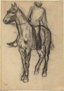 Hevonen ja ratsastaja tekijältä Edgar Degas