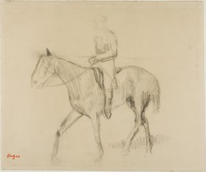 Hevonen ja ratsastaja tekijältä Edgar Degas