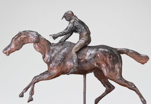 Jockey ja lippalakki, mahdollisesti 1890-luku. tekijältä Edgar Degas