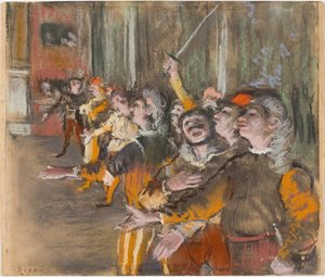 Kuoronlaulajat, 1877. tekijältä Edgar Degas