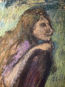 Madame Alexis Rouart ja hänen lapsensa (yksityiskohta) (n. 1905). Edgar Degas (1834-1917). Pastellia ja hiiltä kuultopaperille, joka on tarttunut kokonaan kartongille. Musee des Beaux-Arts de la Ville de Paris, Petite Palais. tekijältä Edgar Degas