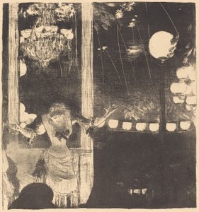Mademoiselle Bécat Cafe des Ambassadeursissa Suurlähettiläille: Mlle Bécat, n. 1877. tekijältä Edgar Degas