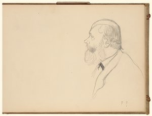 Mies sivukuvassa tekijältä Edgar Degas
