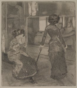 Mary Cassatt Louvressa: Etruskien galleria tekijältä Edgar Degas