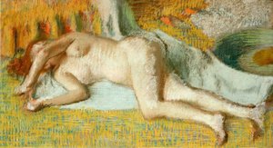 Kylvyn jälkeen tekijältä Edgar Degas