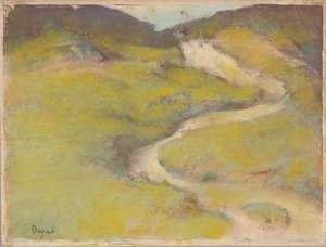 Polku pellolla tekijältä Edgar Degas
