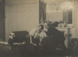 Paul Poujaud, me. Arthur Fontaine ja Degas, 1895. tekijältä Edgar Degas