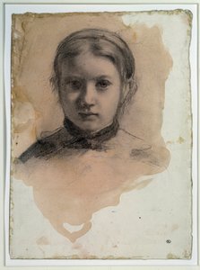 Giovanna Belllin muotokuva ”Bellelli-perheelle” -tutkimus Edgar Degasin piirustus tekijältä Edgar Degas