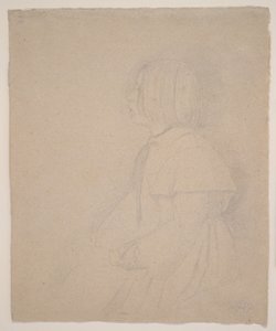 Giulia Bellellin muotokuva, 1858-9 (grafiitti) tekijältä Edgar Degas
