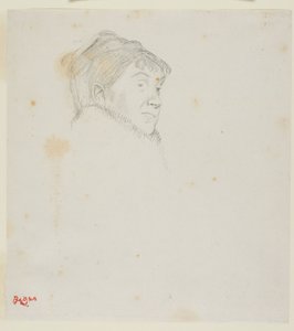 Madame Dietz-Monninin muotokuva (aiemmin naisen pää) tekijältä Edgar Degas