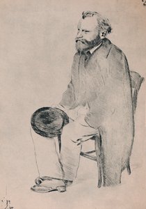 Istuvan Manetin muotokuva, n. 1865, 1946. tekijältä Edgar Degas