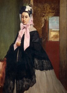 Muotokuva Therese de Gasista, Morbillin herttuattaresta (1840-1912), taiteilijan sisaresta. tekijältä Edgar Degas