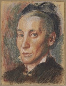 Naisen muotokuva, n. 1881 (pastelli grafiitin päällä tasopaperille) tekijältä Edgar Degas