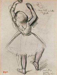 Näkymä tanssijan takaa tekijältä Edgar Degas