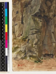 Rocks Bagnoles-De-L"Ornessa, ennen vuotta 1917 tekijältä Edgar Degas
