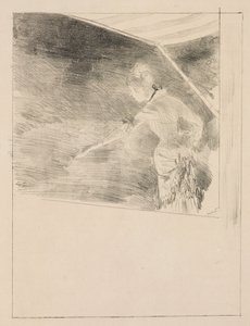 Laulaja Café-konsertissa tekijältä Edgar Degas