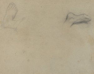 Jalkojen tutkimukset [verso] tekijältä Edgar Degas