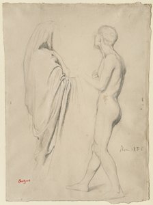 Tutkimus "Dante ja Virgil", n. 1856-57 tekijältä Edgar Degas
