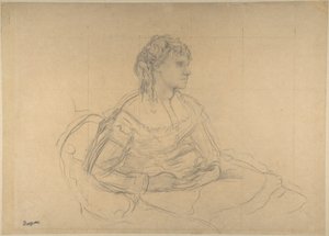 Tutkielma teosta "Madame Théodore Gobillard" (Yves Morisot) varten tekijältä Edgar Degas