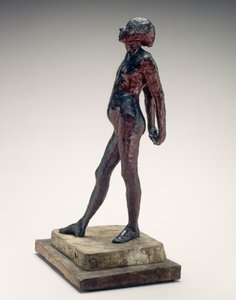 Opiskelu Pienen tanssijan alastonna 14-vuotias alaston pieni tanssija, n. 1878-1881. tekijältä Edgar Degas