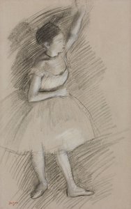 Tanssijan opiskelu; Tutkimus tanssijasta, 1873-1874 tekijältä Edgar Degas