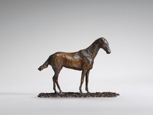 Tutkimus Mustangista, alkuperäinen 1860-luvun vaha, valettu vuonna 1921. tekijältä Edgar Degas