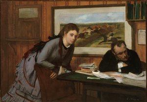 Sulkeminen, n. 1870. tekijältä Edgar Degas
