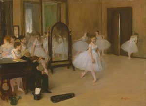 The Dancing Class, n.1871 (öljy kankaalle) tekijältä Edgar Degas