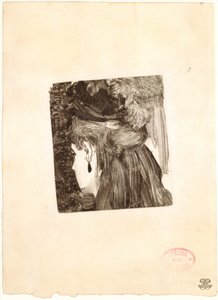 Jet Earring, 1876-77. tekijältä Edgar Degas