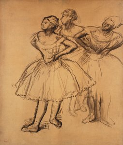 Kolme tanssijaa; kolme tanssijaa, tekijältä Edgar Degas