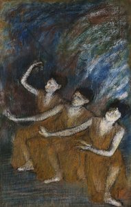 Kolme tanssijaa, n. 1895-1898 tekijältä Edgar Degas