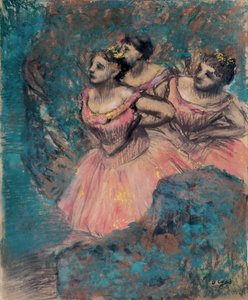 Kolme tanssijaa punaisessa par Degas, Edgar (1834-1917) tekijältä Edgar Degas