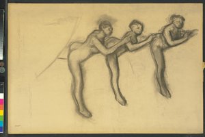 Kolme tanssijaa sukkahousuissa, n.1895-1900 tekijältä Edgar Degas