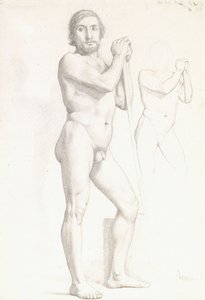 Kaksi akateemista tutkimusta miehestä, n. 1856 tekijältä Edgar Degas