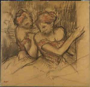 Kaksi tanssijaa tekijältä Edgar Degas