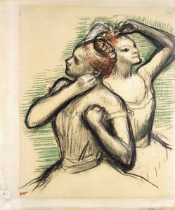 Kaksi tanssijaa, n. 1897 tekijältä Edgar Degas
