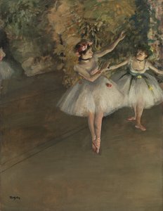 Kaksi tanssijaa lavalla, n. 1874 tekijältä Edgar Degas