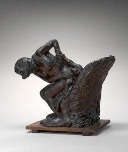 Nainen istuu, pyyhkii vasenta lonkkaa, 1890s1911. tekijältä Edgar Degas