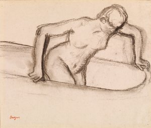 Nainen kylpyammeessa tekijältä Edgar Degas